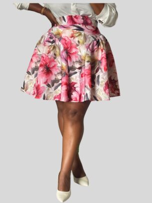 Floral Panel Skirt