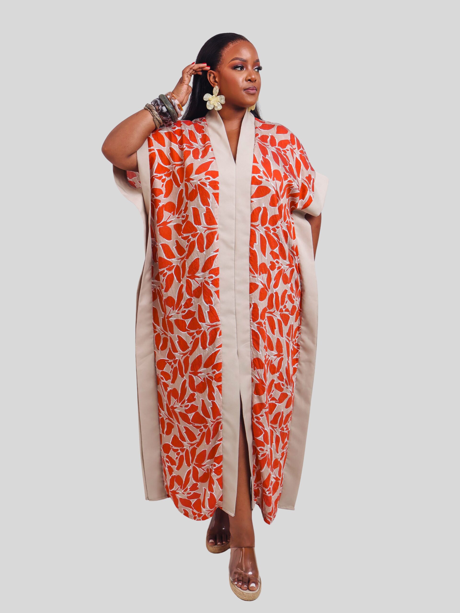 Leaf Print Kaftan - Image 2